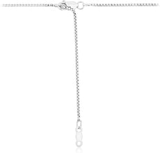 .925 Sterling Silver Venetian Box Chain Adjustable Length 22