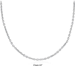 .925 Sterling Silver Diamond Cut Cable Chain Adjustable Length 20