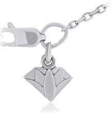 10K White Gold 1/2 Cttw Lab Grown Diamond Heart Necklace on 18