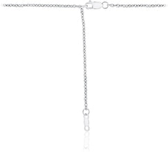 .925 Sterling Silver Diamond Cut Cable Chain Adjustable Length 20