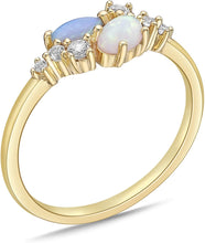 14K Gold Plated .925 Sterling Silver Round, Oval & Marquise Shaped Multi Stone Statement Ring - Choice of Colors