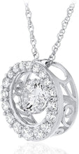 .925 Sterling Silver & Round Cubic Zirconia 1/2