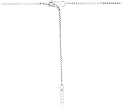 .925 Sterling Silver Venetian Box Chain Adjustable Length 20