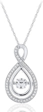 .925 Sterling Silver & Round Cubic Zirconia 1-1/8