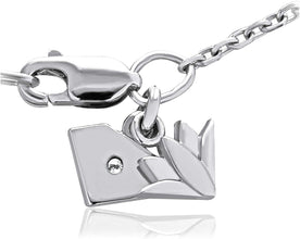 10K White Gold 1/2 Cttw Lab Grown Diamond Star Pendant Necklace - 18