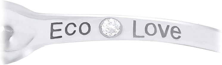 10K White Gold 1/2 Cttw Lab Grown Diamond Twisted Infinity Band Style Ring (G-H Color, SI1-SI2 Clarity)