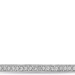 .925 Sterling Silver 1/10 Cttw Diamond 1" Horizontal Milgrain Edged Bar Pendant with Cable Chain Necklace - 20” (I-J Color, I2-I3 Clarity)