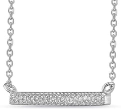 .925 Sterling Silver 1/10 Cttw Diamond 1