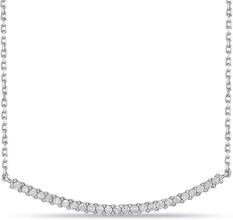 .925 Sterling Silver 1/4 Cttw Diamond 1-1/2